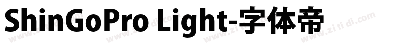 ShinGoPro Light字体转换